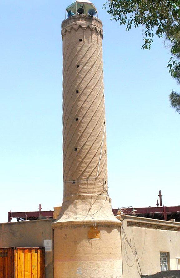 Sistan e Baluchistan-Il Minareto Masjid-e-Jamé (La grande Moschea) della città di Khash